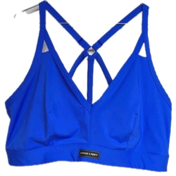 Savage X Fenty Sports Bra Spotlight Low Impact 4X Blue 22/24 - Picture 1 of 12